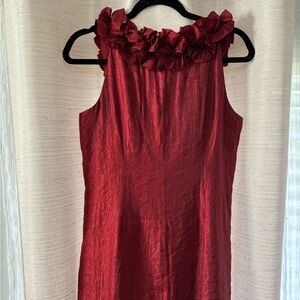 London Style burgundy dress